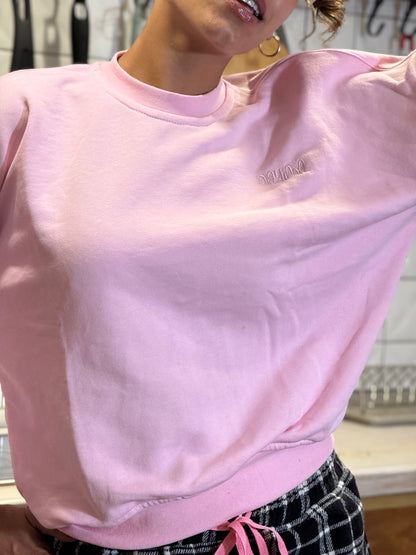 Woolen Plaid Set - Pink x Black Checkered