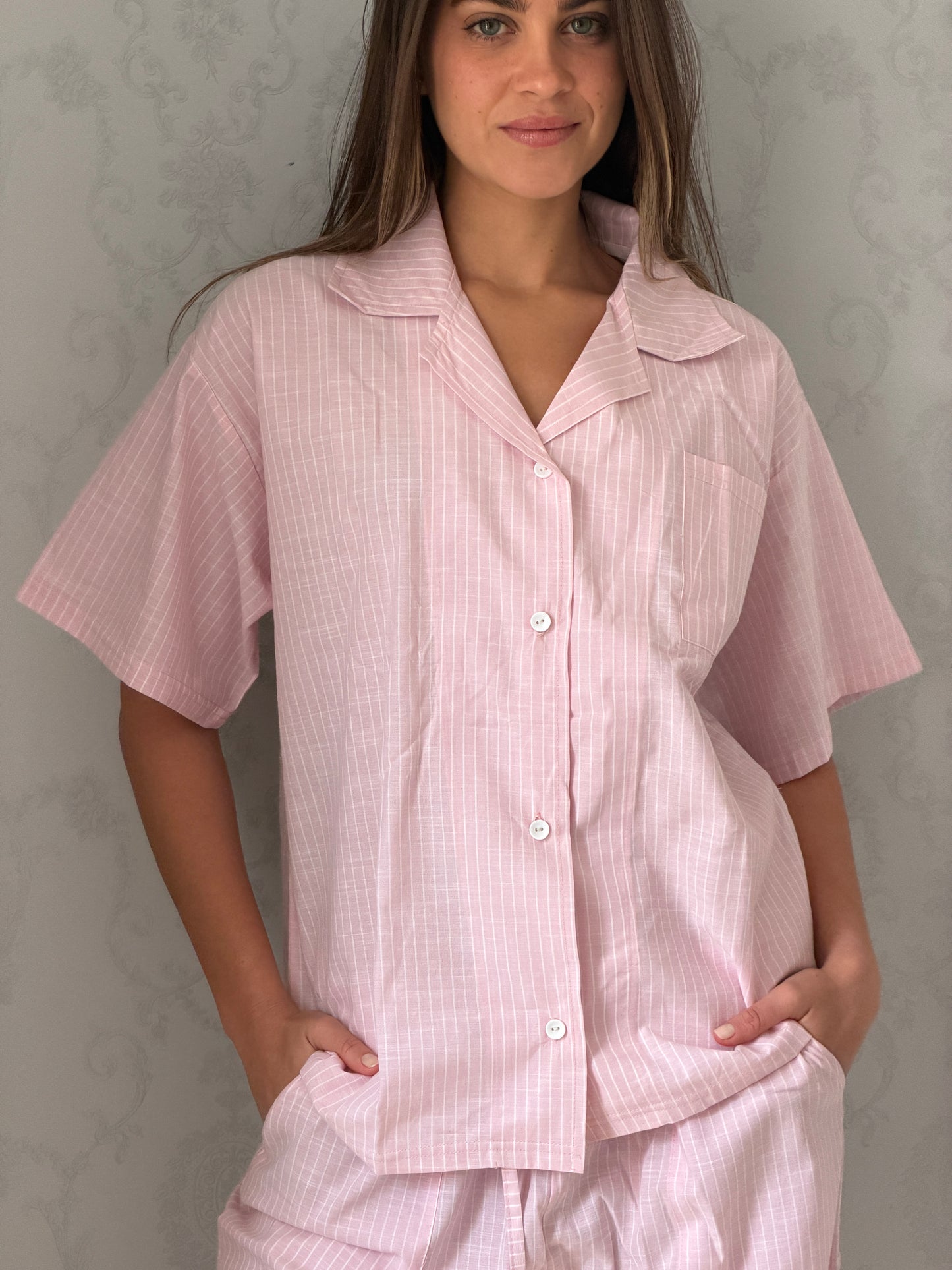 Pink Milk Stripes - Pajamas