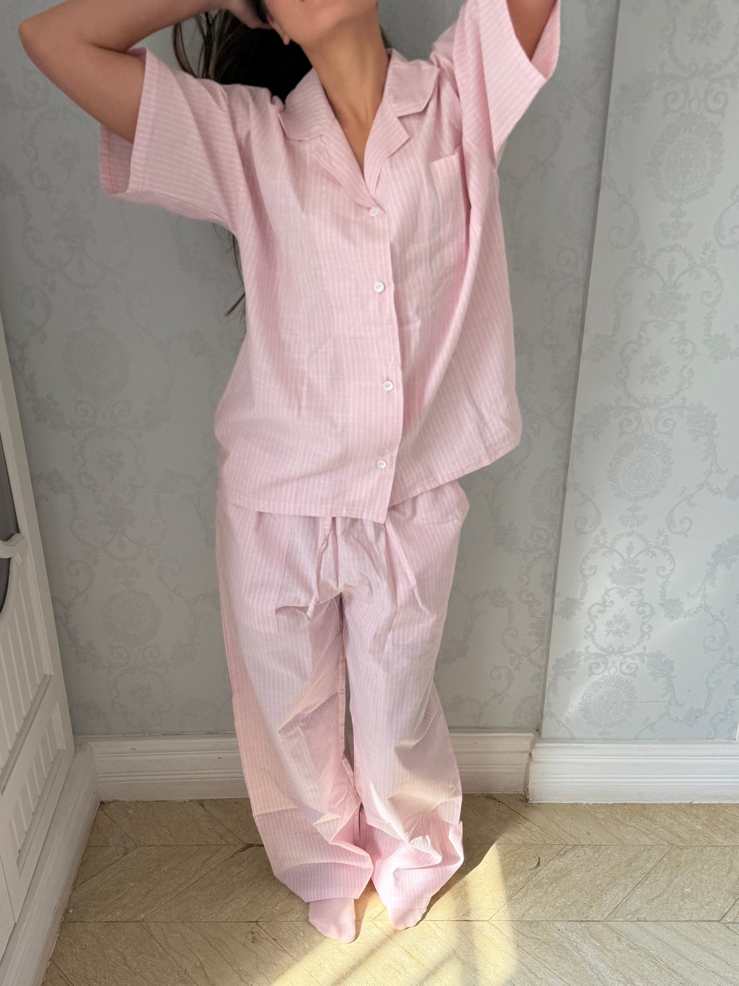 Pink Milk Stripes - Pajamas